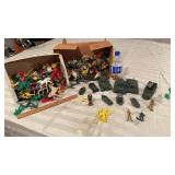 Assortment of plastic army and western toys