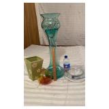 Vases / one w marbles,