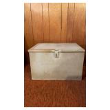 Metal Storage Trunk, 24 x 18 1/2 x 15 inches