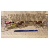 Quart jars, baby food jars,