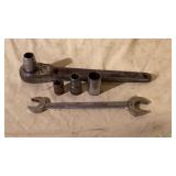 Snap on socket wrench and craftsman