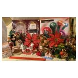 Christmas lot-lights, snowman coasters,