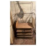 Foldable metal storage rack