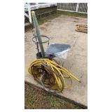 Plant stands, grass paper, tree liner, hose and
