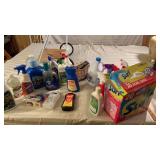 Cleaning Supplies and Cart