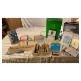 Office supplies,paper shredder, waste basket,