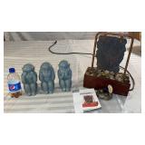 Envirascape Water Fall, See, Hear And Speak No