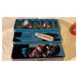 Tackle box and reels