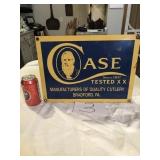 CASE METAL SIGN HEAVY, HAS SOME RUST