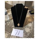 VINTAGE WHITING & DAVIS CO NECKLACE &