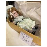 VINTAGE SLEEP EYE DOLL, WAS IN THIS BOX