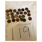 (24) 1959D-1981D COPPER PENNIES