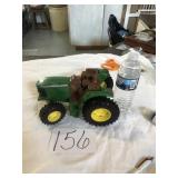 TOMY JOHN DEERE TRACTOR METAL/PLASTIC