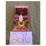 VINTAGE ALUMINUM REFLECTORS, IN ORG BOX