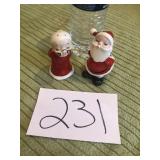VINTAGE JAPAN SANTA/MRS CLAUS S & P