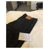 LEVI BLACK 514 JEANS 36 X 34