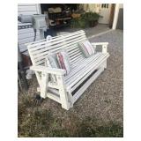WOOD PORCH GLIDER