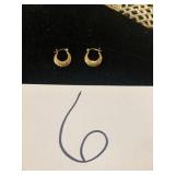 14K GOLD EARRINGS, 19.9 GRAMS