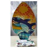 Skim Lizard Boogie Board & Very detailed scarf