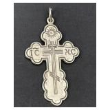 Sterling Silver Cross Pendant 3.90 Grams