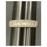 Sz.10.5 Sterling Silver Ring 3.99 Grams