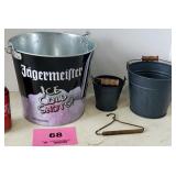 Metal pails - Jägermeister, Dark blue & blue