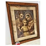 Picture - detailed wooden frame (cracked glass)