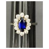 Sz.7.5 Sterling Silver Ring 3.93 Grams