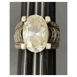 Sz.9 Sterling Silver Ring 13.09 Grams