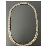 6in. Sterling Silver Necklace 28.15 Grams