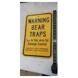 Bear Trap Sign