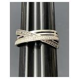 Sz.8.5 Sterling Silver Ring 3.59 Grams