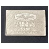 Sterling Silver Sabena Belgian World Airlines