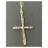 Sterling Silver Cross Pendant 1.87 Grams