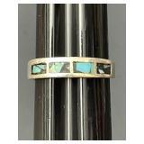 Sz.8.5 Sterling Silver Ring 4.24 Grams