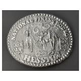 1989 Hesston National Finals Rodeo Belt Buckle