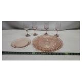 Pink Depression Platter