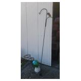 Shepard Hook, Gazing Ball, Plant Stand