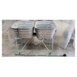 Galvanized Double Wash Tubs on Retro Stand