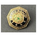 Sterling Silver 4-H Leadership Pin 1.95 Grams