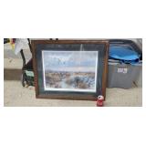 Ducks Unlimited Framed Art Work Teal Suprise