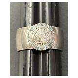Sz.6 Sterling Silver Ring 5.65 Grams