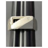 Sz.9.5 Sterling Silver Ring 9.75 Grams