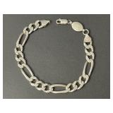8in. Sterling Silver Bracelet 17.00 Grams