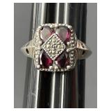 Sz.8 Sterling Silver Ring 4.51 Grams