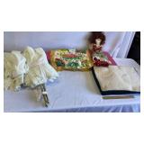 Memory foam cushion, small ironing board, set of