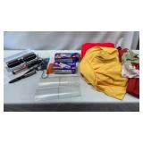 Fabric, curling irons , air deflectors