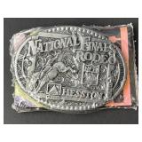 1998 Hesston National Finals Rodeo Belt Buckle