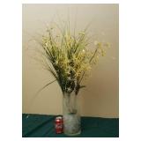 Glass Flower Vase with Artificial flowers