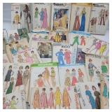 LARGE BOX OF OLD SEWING PATTERNS